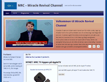 Tablet Screenshot of miraclerevivalchannel.com